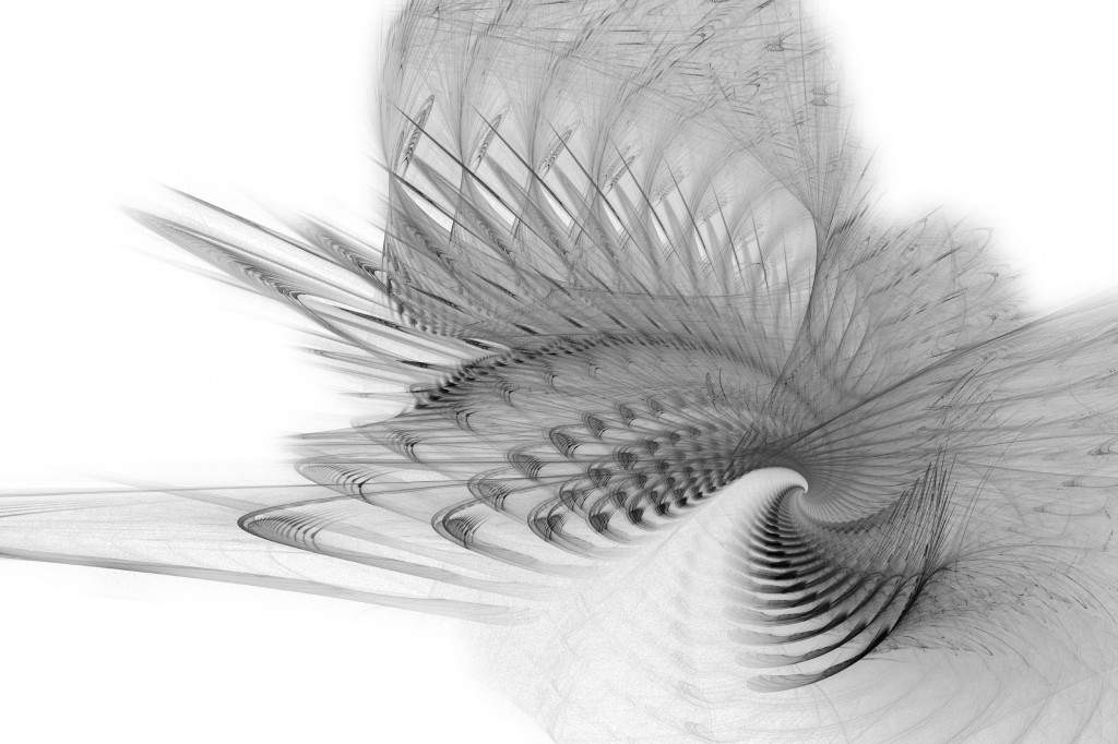 Blue Spinner Greyscale Feathered flipped